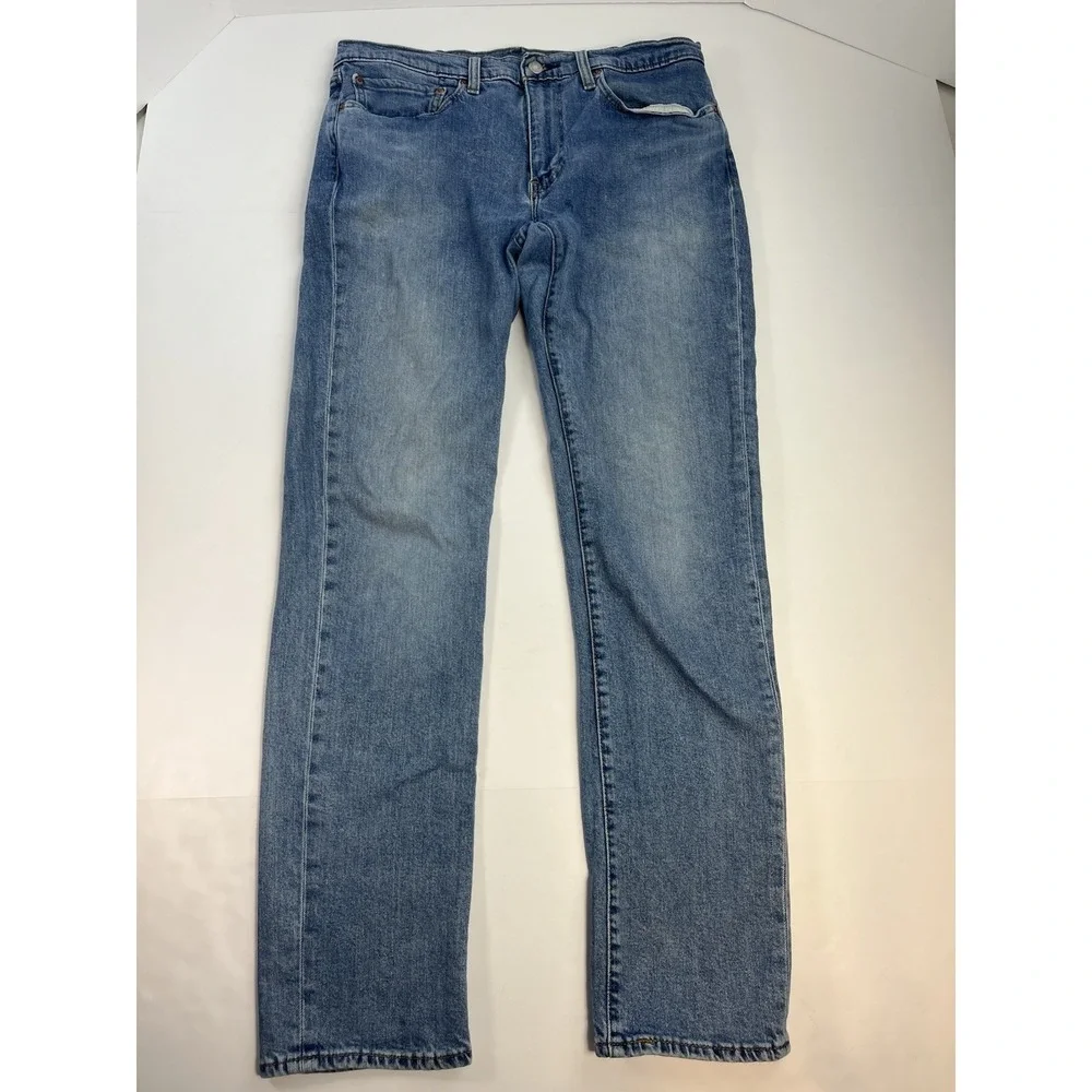 Levis 511 Big E Blue Denim Jeans Stretch Slim Fit Premium Mens 32x31
